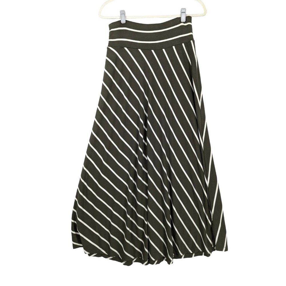 Full Lenght maxi skirt New green striped